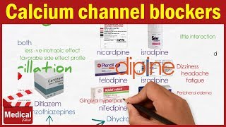 Pharmacology CVS 5 Hypertension Treatment  3 Calcium Channel Blockers [upl. by Volding]