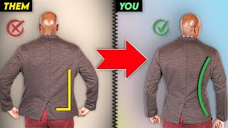 How To Tailor A Suit Jacket Yourself EASY TUTORIAL [upl. by Anaujal]