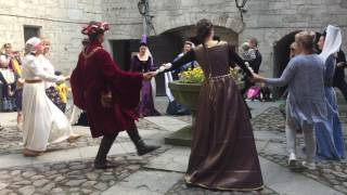 Medieval dance teaching [upl. by Asirralc]