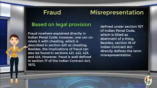 What is Difference Between Fraud amp Misrepresentation [upl. by Eremahs]