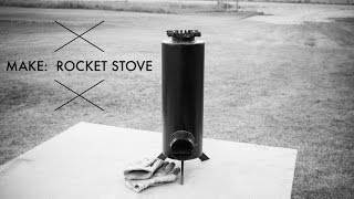 Making a Rocket Stove [upl. by Ydnam]