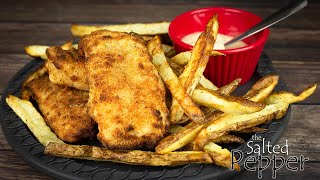 Homemade Air Fryer Fish amp Chips [upl. by Kappel]