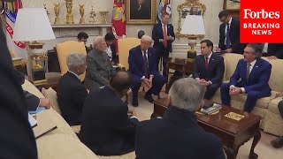 BREAKING NEWS Trump Indias Modi Take Multiple Questions From Reporters In The Oval Office [upl. by Cote]