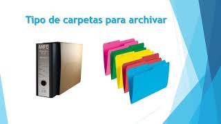 COMO ORGANIZAR UN ARCHIVO FISICO [upl. by Bengt15]