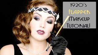 1920s FLAPPER MAKEUP  Makeup Through the Decades [upl. by Basso]