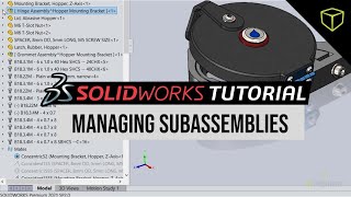 SOLIDWORKS  Managing Subassemblies [upl. by Hilde]