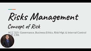 Risk ManagementConcept of Risk [upl. by Purvis47]