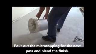 How to Resurface Floors Using a Concrete Microtopping [upl. by Hynda451]