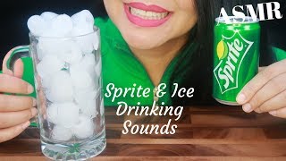 ASMR  SPRITE amp ICE CRUNCHING SOUNDS No Talking [upl. by Russ]