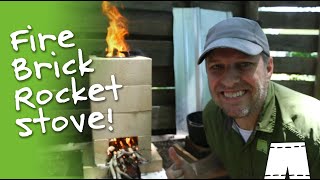 How To Make A Fire Brick Rocket Stove [upl. by Ailil]