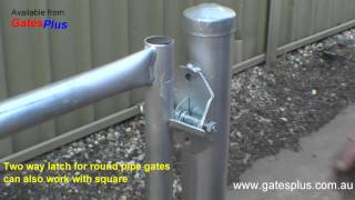 Gate Latch 2 way for round pipe and square [upl. by Ashely]