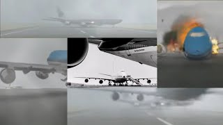 Crash animation  Tenerife  Most Deadly Aviation Disaster [upl. by Inattyrb]