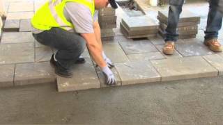 How to Install Belgard Pavers Step 8  How to Lay Interlocking Concrete Pavers [upl. by Averir]