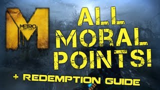 Metro Last Light  All Moral Points and Redemption Ending Guide [upl. by Hannibal948]