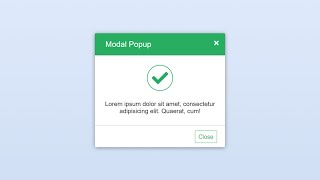 Simple Modal Popup Box using HTML amp CSS [upl. by Ecnerual715]