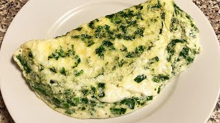 Egg White Omelet with Spinach [upl. by Ettevad]