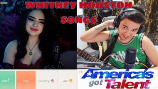 HARANA SERYE  OMEGLE OMETV Whitney Houston Greatest Hits PART26 [upl. by Eldnar]