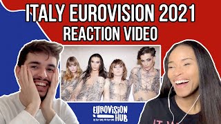 Italy  Eurovision 2021 Winner Reaction  Måneskin  Zitti e buoni  Eurovision Hub [upl. by Cinda]