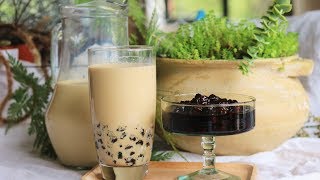 Bubble Milk Tea Recipe w Tapioca Pearls [upl. by Dhumma]