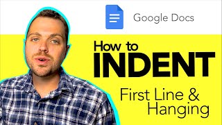 Google Docs How to Indent  Hanging amp First Line Indent [upl. by Lulita467]