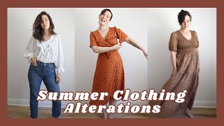 SEW WITH ME  Summer Clothing Alterations [upl. by Annaid]