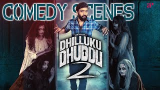 Dhilluku Dhuddu 2 Comedy Scenes  Santhanam amp Motta Rajendran Nonstop Laughter   Santhanam [upl. by Amasa]