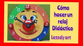 Cómo hacer un reloj didáctico fácil [upl. by Wagoner]