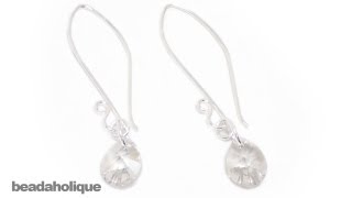 How to Make Easy SWAROVSKI ELEMENTS Crystal Earrings [upl. by Namwob235]