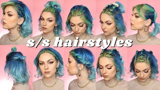 10 EASY HAIRSTYLES FOR SHORT HAIR for Spring Summer 2021 [upl. by Liv]