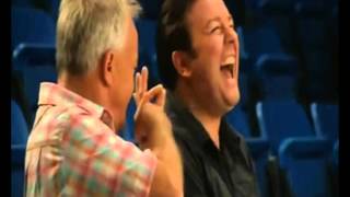 EXTRAS Bloopers Ricky Gervais amp Keith Chegwin  Pop Knob In Fanny [upl. by Micheline]