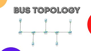 Bus Topology in Cisco Packet Tracer  Network Topology  bustopology CiscoPacketTracer [upl. by Lynne774]