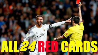 Sergio Ramos All 24 Red Cards In His Career🇪🇦🇪🇦🇪🇦🇪🇦🏁🏁 [upl. by Loveridge]