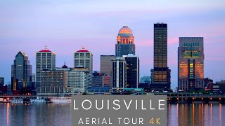 Downtown Louisville  4K AERIAL DRONE [upl. by Suzy]