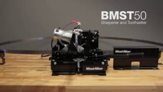 BMST50 Bandsaw Blade Sharpener amp Setter in Action  WoodMizer [upl. by Seravat]