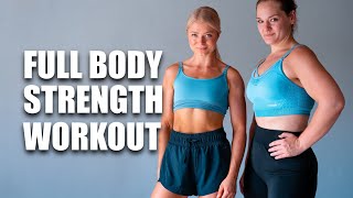 20 MIN FULL BODY STRENGTH WORKOUT  with weights  stronger together series DAY 2 [upl. by Idnyl]