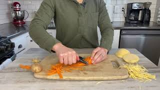 How to Use a Julienne Peeler [upl. by Erihppas993]