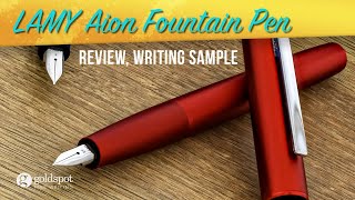 Lamy Aion Fountain Pen Review [upl. by Saihttam]