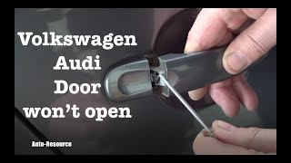 How to open VW door which wont open from inside and outside [upl. by Son]