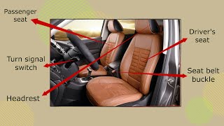 In the CAR  Vocabulary Learn the Names of Automobile Interior Parts in English [upl. by Korff19]