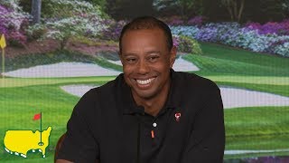 Tiger Woods  2019 Masters Interview [upl. by Neeliak]