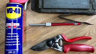 How To Service And Sharpen Secateurs Servicing Felco Secateurs Get Gardening [upl. by Ykciv260]