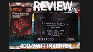 Review Everstart 400 Watt Inverter [upl. by Aneertak716]