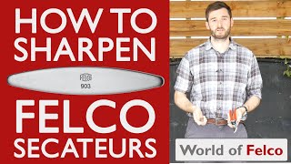 How to sharpen FELCO Secateurs [upl. by Wojak824]