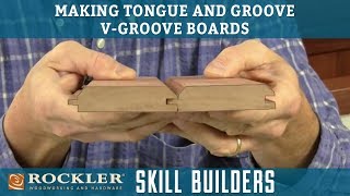 How to Make Tongue and Groove VGroove Boards  Rockler Skill Builders [upl. by Antonius489]