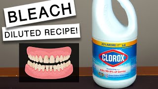 SAFELY Use DILUTED BLEACH As MOUTHWASH  Diluted Bleach Mouthwash Recipe [upl. by Atews908]