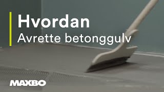 Hvordan avrette betonggulv [upl. by Phionna]