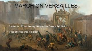 History  Womens March on Versailles 1789 French Revolution LESSON [upl. by Ernst]