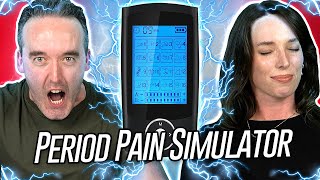 Irish People Try A Period Pain Simulator [upl. by Pomfret]