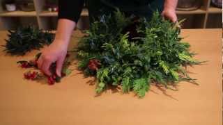 OASIS® Floral Products  How To  A Christmas Wreath [upl. by Hafeetal]