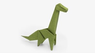 Origami Brachiosaurus Jo Nakashima  Dinosaur 4 [upl. by Anialam]